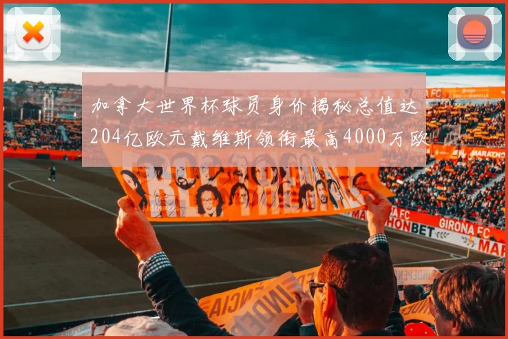 加拿大世界杯球员身价揭秘总值达204亿欧元戴维斯领衔最高4000万欧